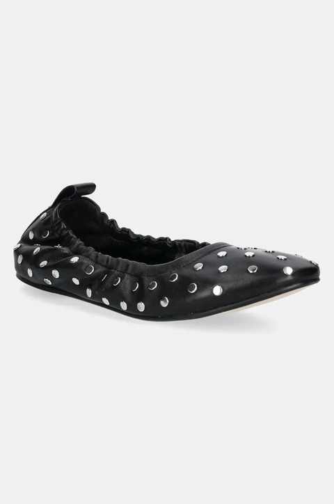 MICHAEL Michael Kors baleriny skórzane Amy kolor czarny 40S5AYFP2L.001 - zdjęcie produktu nr 1