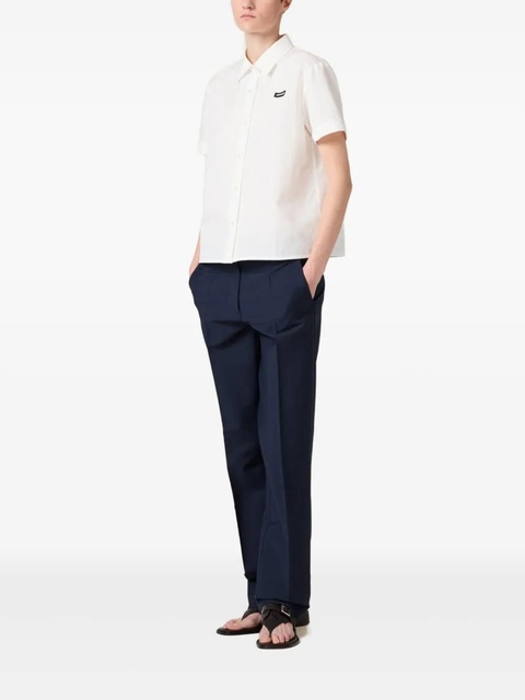 Miu Miu poplin shirt - White - zdjęcie produktu nr 2