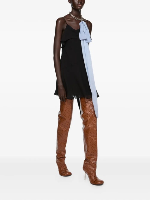 Acne Studios ruffled bow-tie dress - Black - zdjęcie produktu nr 2