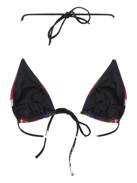 PUCCI abstract-print triangle bikini top - Green - zdjęcie produktu nr 1