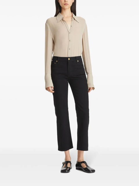 Tory Burch cropped flared jeans - Black - zdjęcie produktu nr 1