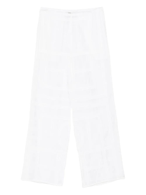 TOTEME monogram crochet trousers - White - zdjęcie produktu nr 1