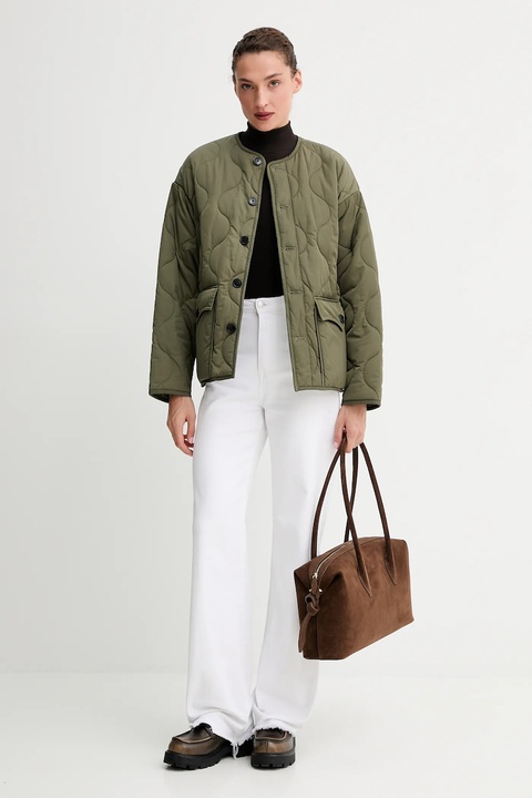 ZADIG&VOLTAIRE kurtka kolor zielony przejściowa oversize WWOW01685 - zdjęcie produktu nr 2