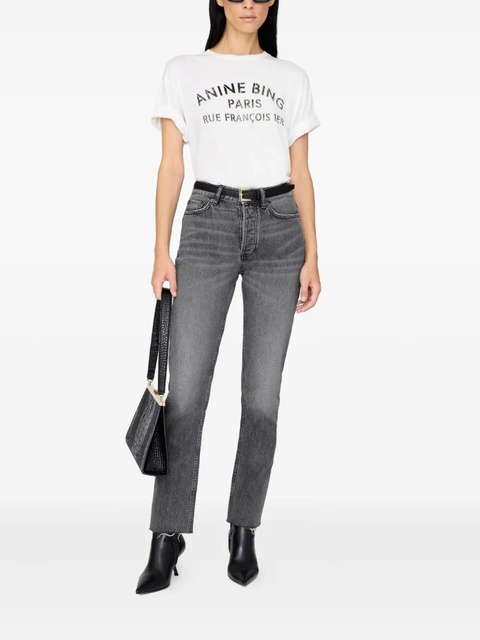 ANINE BING stencil Cohen tee - White - zdjęcie produktu nr 2