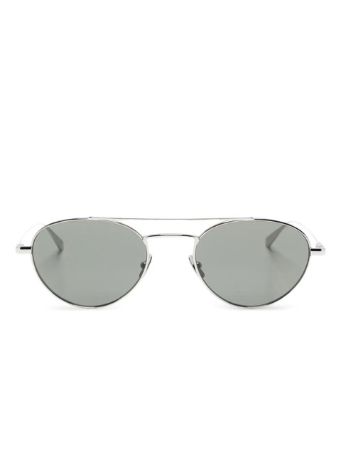 Saint Laurent Eyewear round-frame sunglasses - Silver - zdjęcie produktu nr 1