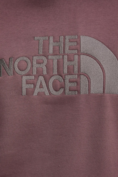 The North Face bluza Drew Peak damska kolor bordowy z kapturem z aplikacją NF0A89EHDUK1 - zdjęcie produktu nr 2