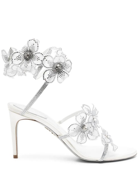 René Caovilla 80mm Floriane sandals - Silver - zdjęcie produktu nr 1