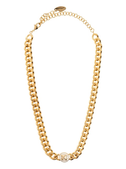 Off-White curb-chain logo-plaque necklace - Gold - zdjęcie produktu nr 1
