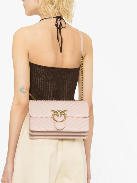 PINKO Love Birds leather crossbody bag - zdjęcie produktu nr 2