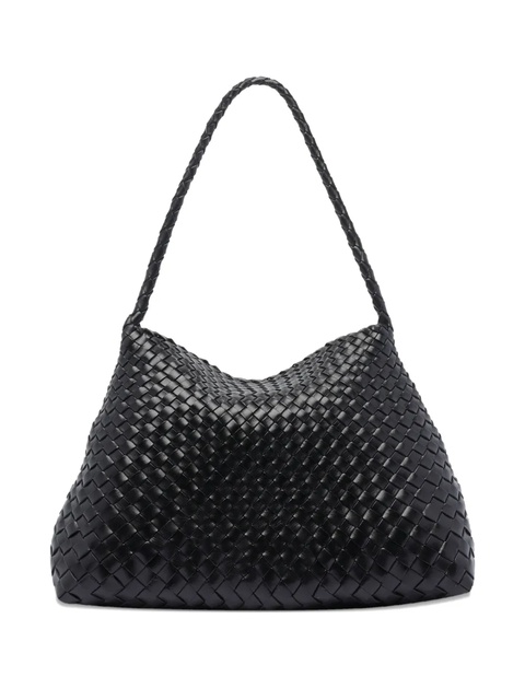 DRAGON DIFFUSION santa croce woven leather shoulder bag - Black - zdjęcie produktu nr 2