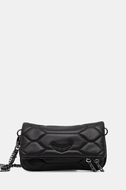 ZADIG&VOLTAIRE torebka skórzana kolor czarny LWBA03974 - zdjęcie produktu nr 1