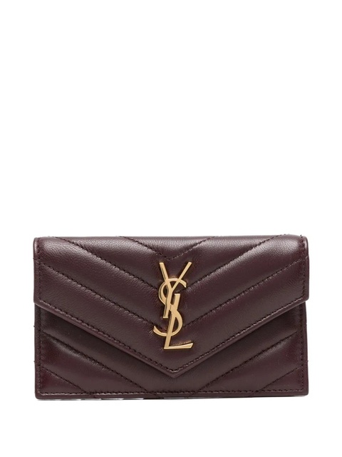 Saint Laurent Cassandre matelassé wallet - Brown - zdjęcie produktu nr 1