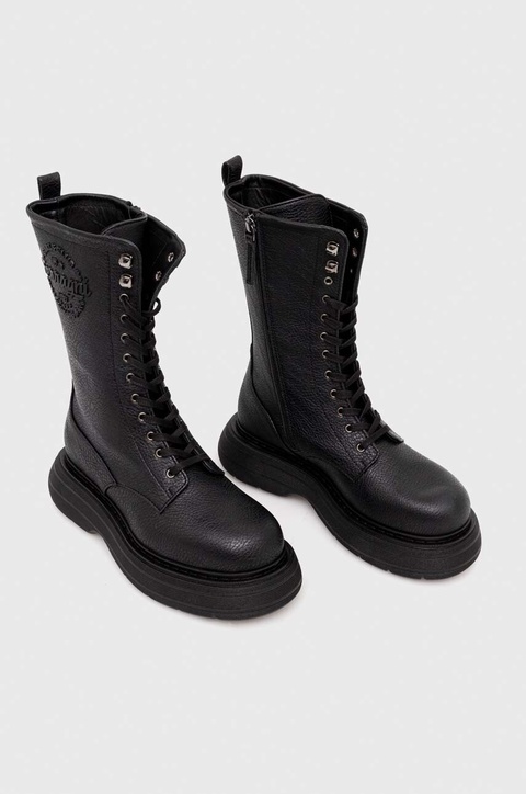Chiara Ferragni workery damskie kolor czarny na platformie CF3251_001 - zdjęcie produktu nr 1