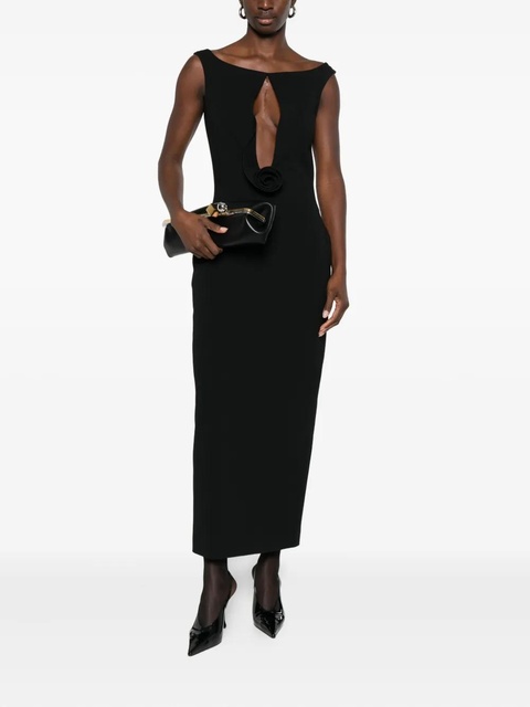 Magda Butrym rosette-detail cut-out maxi dress - Black - zdjęcie produktu nr 1