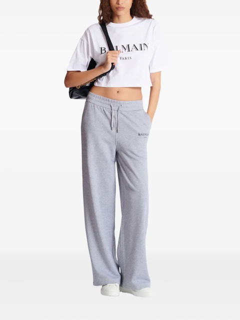 Balmain logo-print track pants - Grey - zdjęcie produktu nr 1