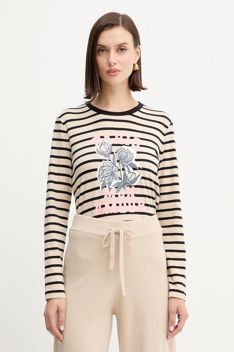 Weekend Max Mara longsleeve ALIAS kolor beżowy 2525946042600 - zdjęcie produktu nr 1