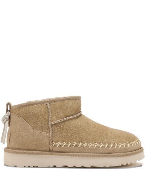 UGG stitched-trim suede boots - Neutrals - zdjęcie produktu nr 1