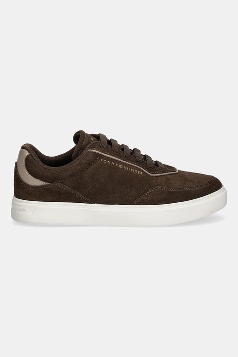 Tommy Hilfiger sneakersy skórzane CASUAL SUEDE SNEAKER damskie kolor brązowy FW0FW09050 - zdjęcie produktu nr 2