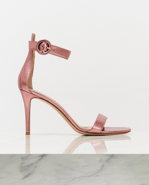 GIANVITO ROSSI - Sandały portofino w kolorze Rose Gold - zdjęcie produktu nr 2