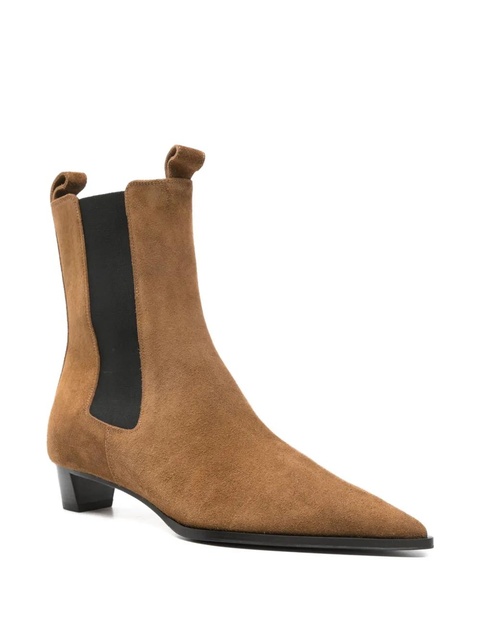 Aeyde 30mm Kiki suede Chelsea boots - Brown - zdjęcie produktu nr 2