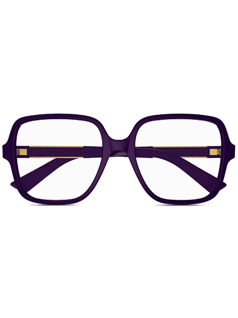 Gucci Eyewear square-frame logo-plaque glasses - Purple - zdjęcie produktu nr 1