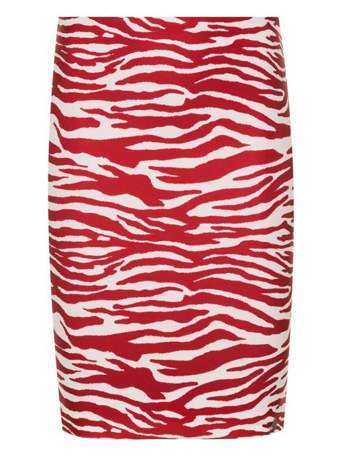 The Attico abstract-print skirt - Red - zdjęcie produktu nr 1