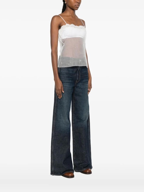 Chloé lace-trim tank top - White - zdjęcie produktu nr 2
