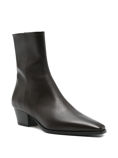 Aeyde pointed-toe ankle boots - Brown - zdjęcie produktu nr 1