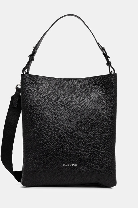 Marc O'Polo torebka skórzana kolor czarny 5000007749 - zdjęcie produktu nr 1