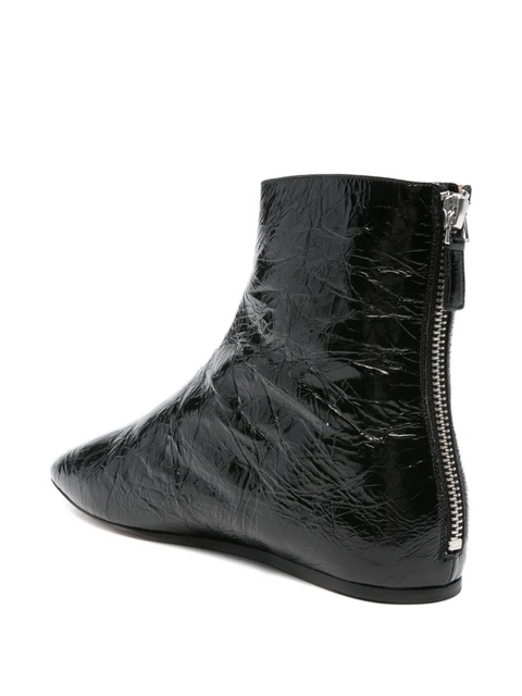 Le Monde Beryl zip-detail flat ankle boots - Black - zdjęcie produktu nr 2