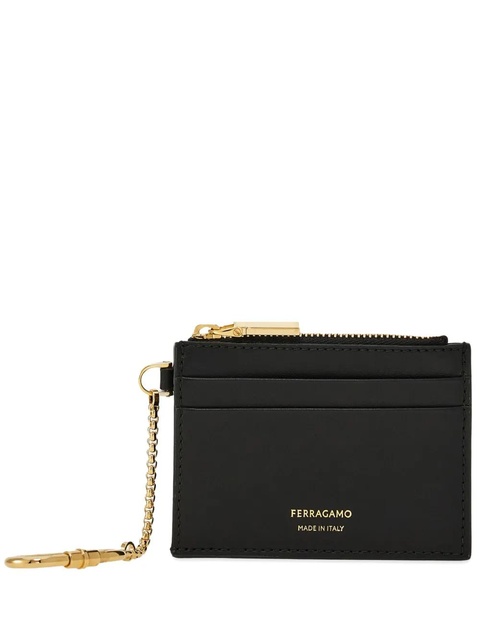 Ferragamo leather cardholder - Black - zdjęcie produktu nr 1