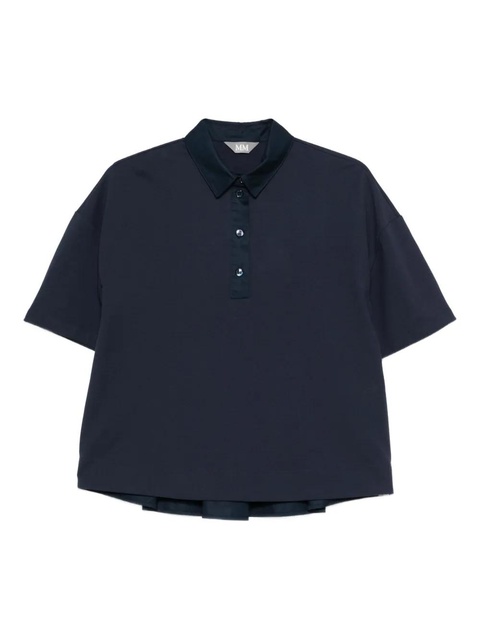 Max Mara Nave buttoned-collar polo top - Blue - zdjęcie produktu nr 1