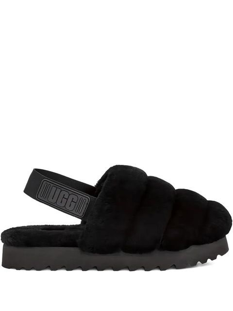 UGG Super Fluff "Black" slippers - zdjęcie produktu nr 1