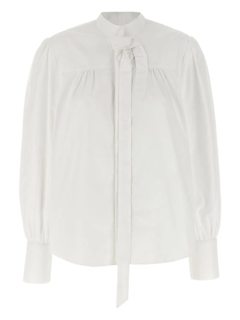 Prada bow-ruffled shirt - White - zdjęcie produktu nr 1