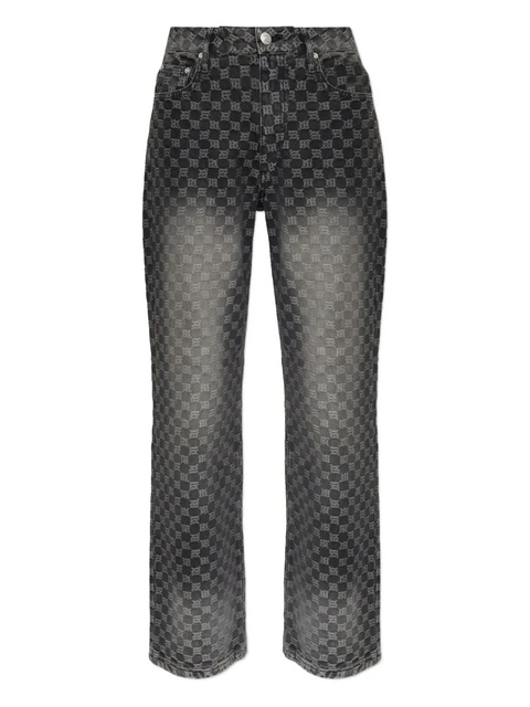 MISBHV monogram-check jeans - Black - zdjęcie produktu nr 1
