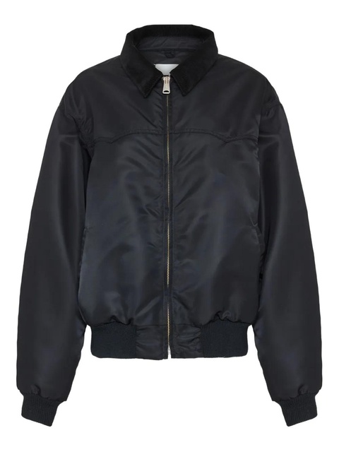 Maison Margiela corduroy-collar bomber jacket - Black - zdjęcie produktu nr 1