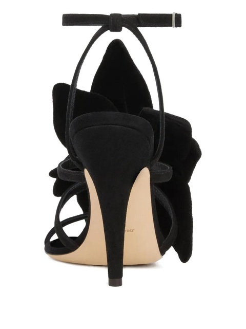 Giuseppe Zanotti 105mm Florant embellished-floral ankle-strap sandals - Black - zdjęcie produktu nr 1