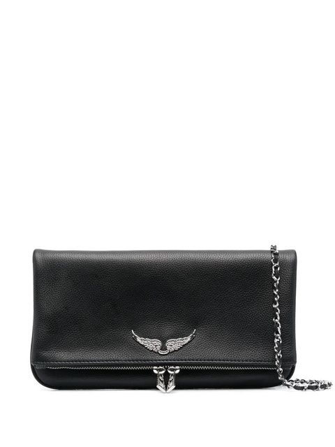 Zadig&Voltaire logo-plaque leather shoulder bag - Black - zdjęcie produktu nr 1