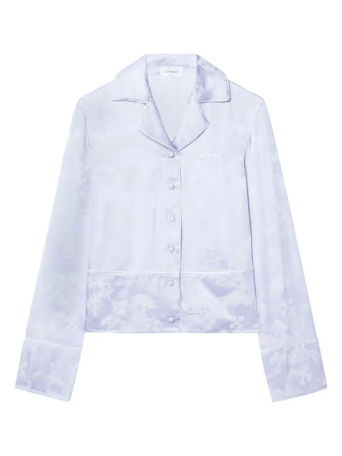 Off-White Fresco-jacquard pyjama shirt - zdjęcie produktu nr 1