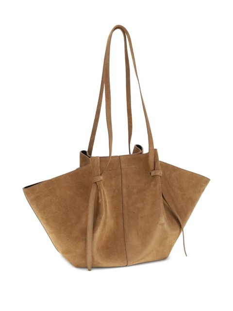 Yuzefi pleated suede shoulder bag - Brown - zdjęcie produktu nr 2