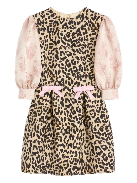 Valentino Garavani leopard-print mini dress - Neutrals - zdjęcie produktu nr 1
