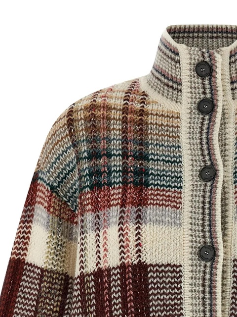 Missoni patterned high-neck cardigan - Neutrals - zdjęcie produktu nr 2