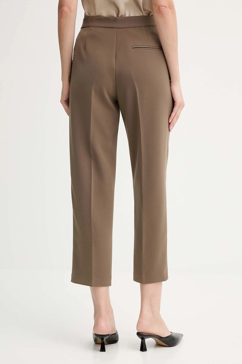 ISABELLE BLANCHE spodnie damskie kolor zielony proste high waist IS25FW-P050-T001 - zdjęcie produktu nr 2