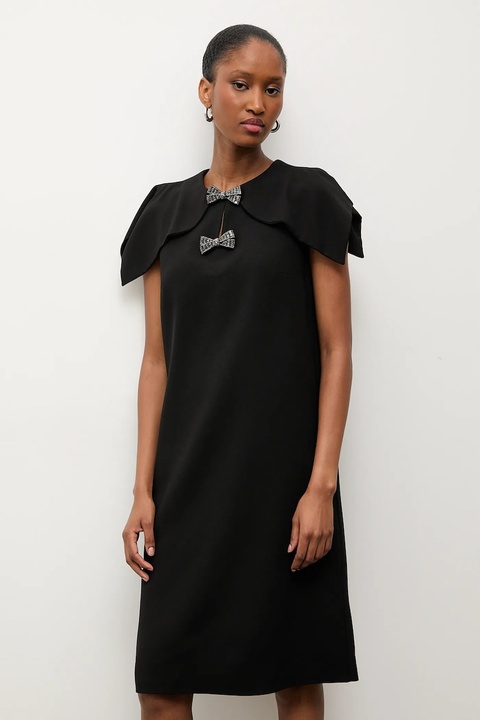 Answear.LAB sukienka kolor czarny mini prosta - zdjęcie produktu nr 1