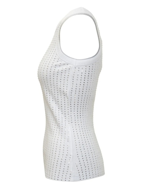 The Attico crystal-embellished tank top - White - zdjęcie produktu nr 2