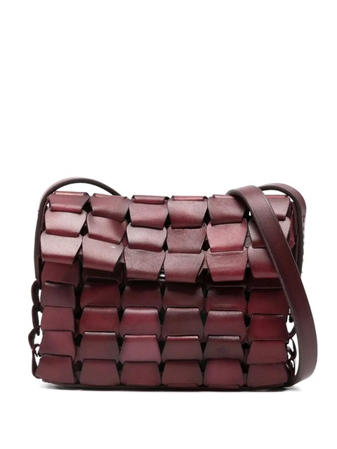 DRAGON DIFFUSION leather woven shoulder bag - Red - zdjęcie produktu nr 1