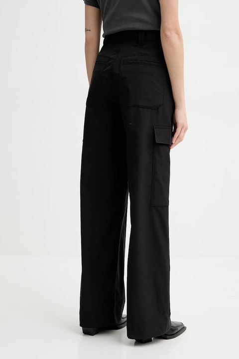 G-Star spodnie damskie kolor czarny szerokie high waist D26036-D909 - zdjęcie produktu nr 2