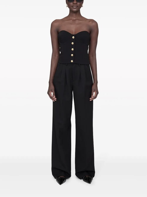 ANINE BING Jennifer corset-style top - Black - zdjęcie produktu nr 2