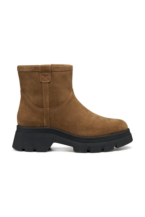Geox botki D PLUETTE damskie kolor brązowy na platformie lekko ocieplone D565MA 00022 C6372 - zdjęcie produktu nr 1