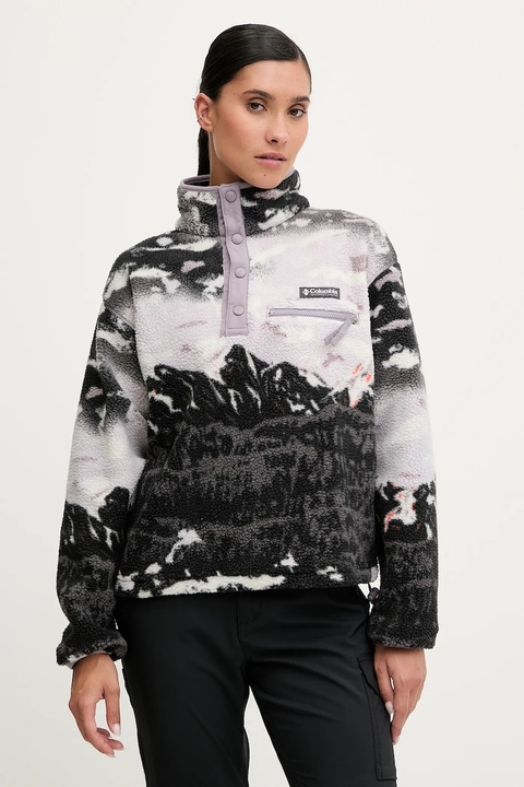 Columbia bluza sportowa Helvetia kolor fioletowy wzorzysta 2098501 - zdjęcie produktu nr 1